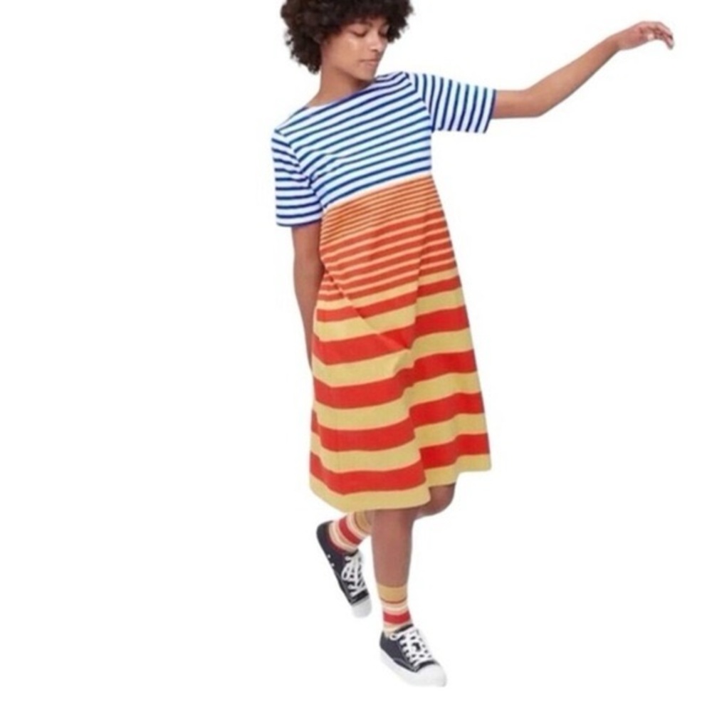 MARNI x Uniqlo Striped Midi Dress